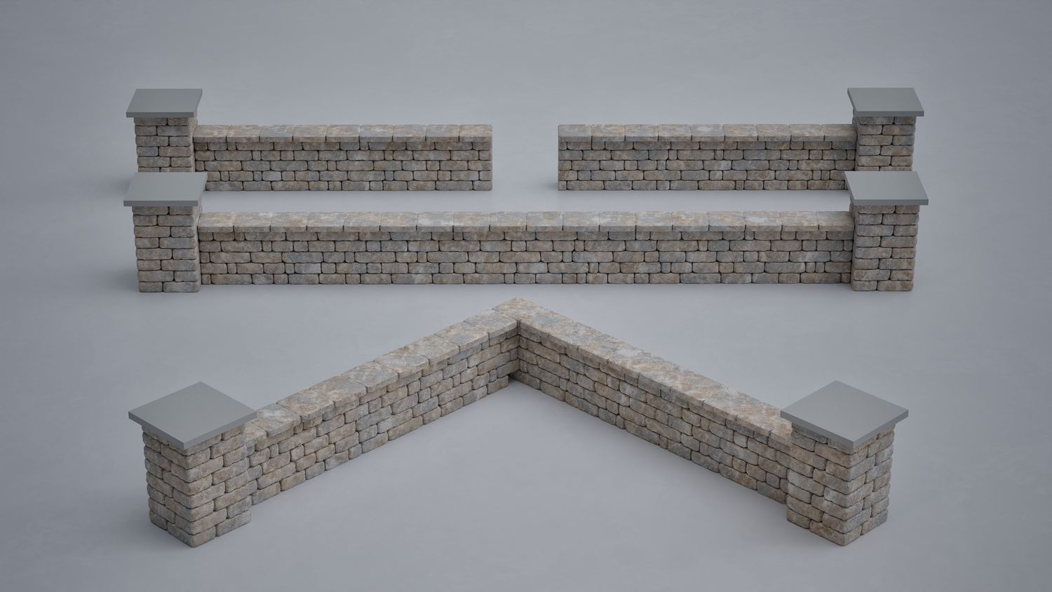 Grangefield 18' Configurable Seat Wall Kit
