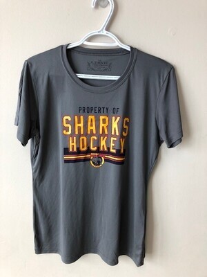 T-shirt - Ladies Dri-Fit with &quot;Sharks Hockey&quot;