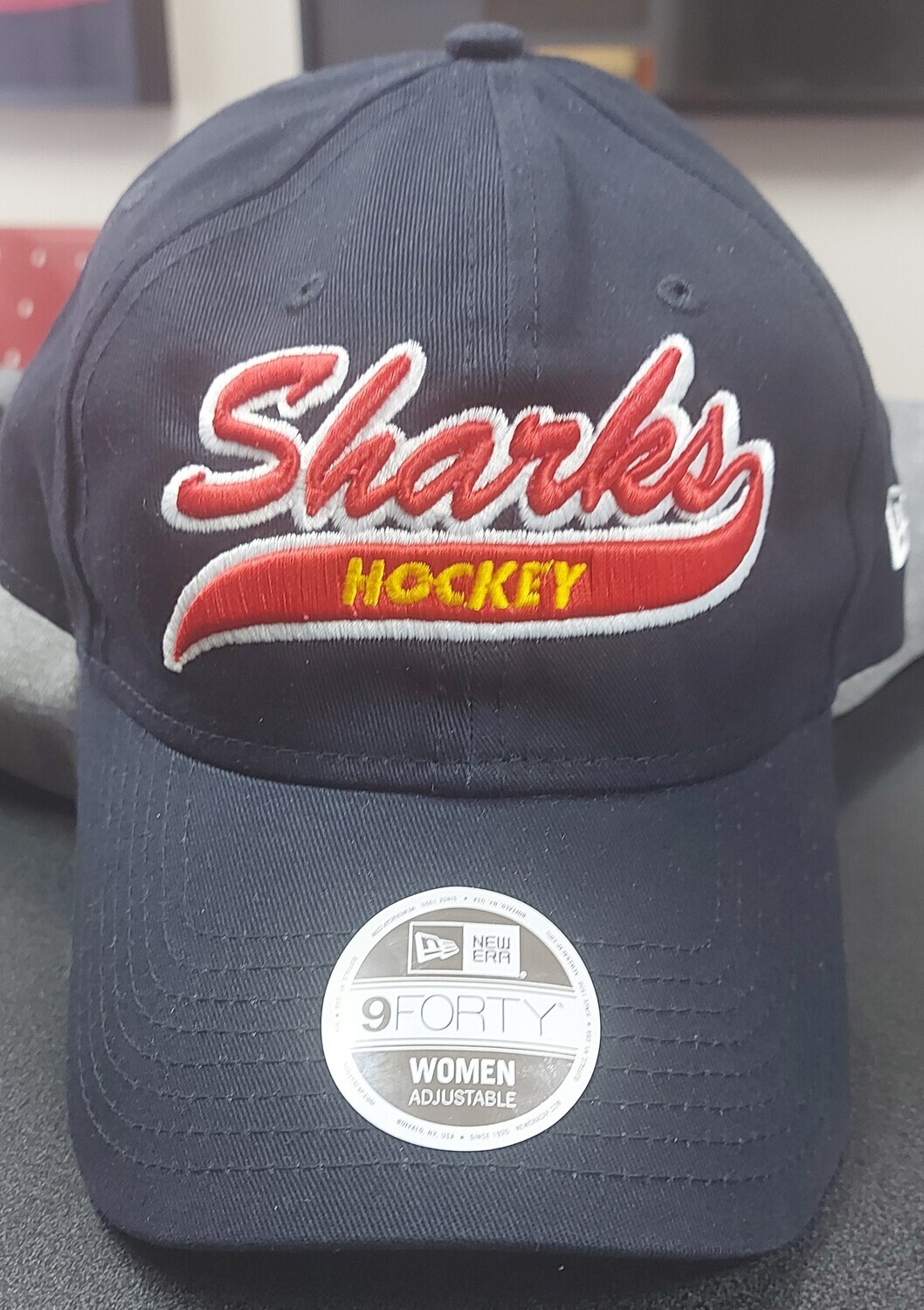 Baseball Hat - Sharks Hockey - New Era - Adjustable Strap, New Era &quot;Sharks Hockey&quot; Women&#39;s Ball Hat: One Size Fits All - with Adjustable Strap