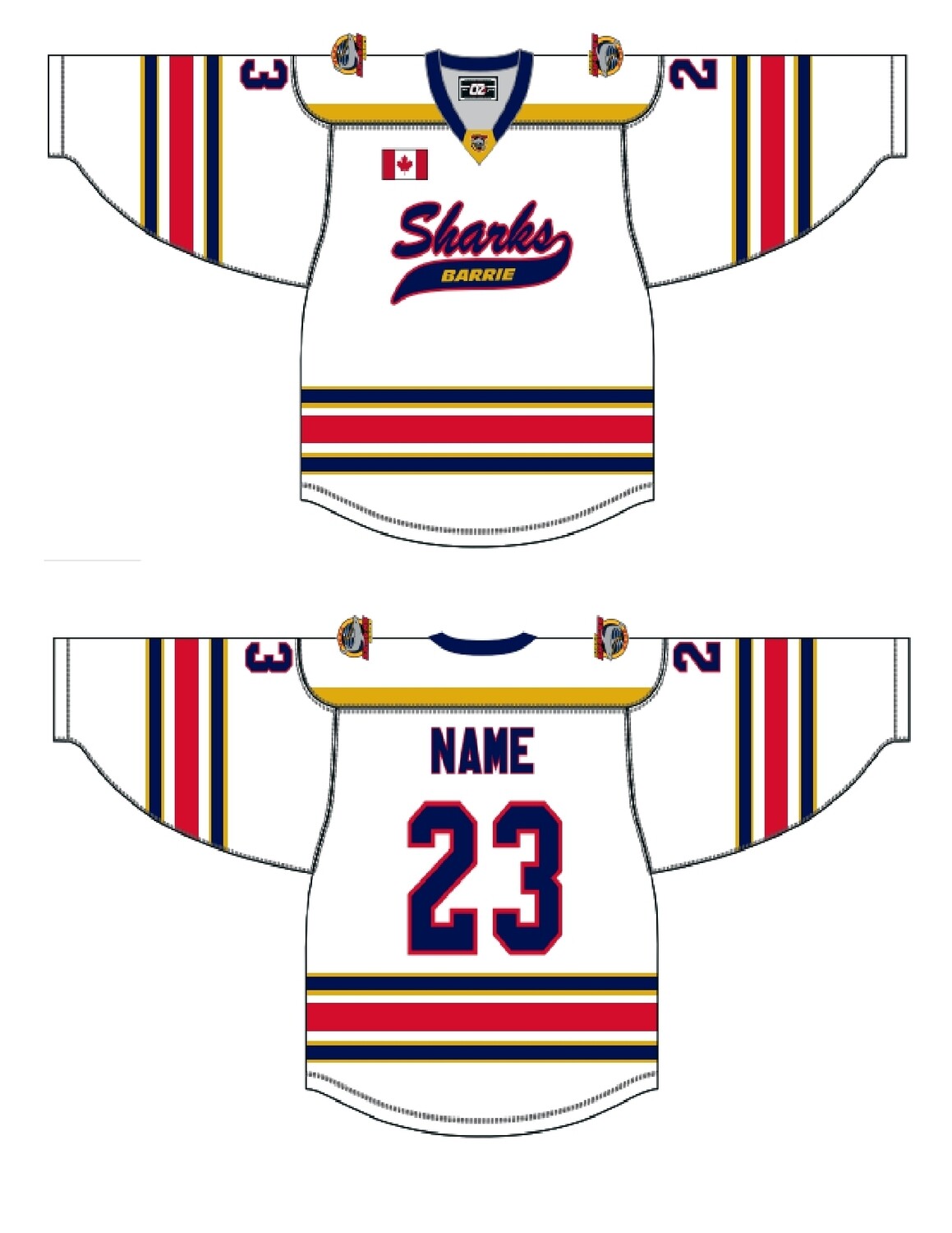 Jersey - Custom / Vanity Jersey - &quot;NEW in 2023&quot; Home (White), Size: Youth S/M