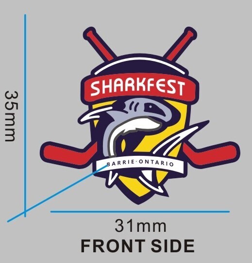 Croc Shoe Charm - Sharkfest Logo, Sharkfest Shoe Charm (Sold as a single item): BWHA Sharkfest Logo