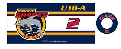 "NEW" Water Bottle - 850ml Team Set (set of 15) - BWHA Logo'd