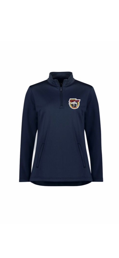 "NEW" BWHA Logo'd 1/4 Zip Sweater - Blue