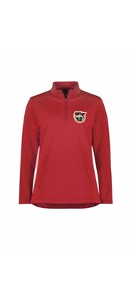 "NEW" BWHA Logo'd 1/4 Zip Sweater -Red