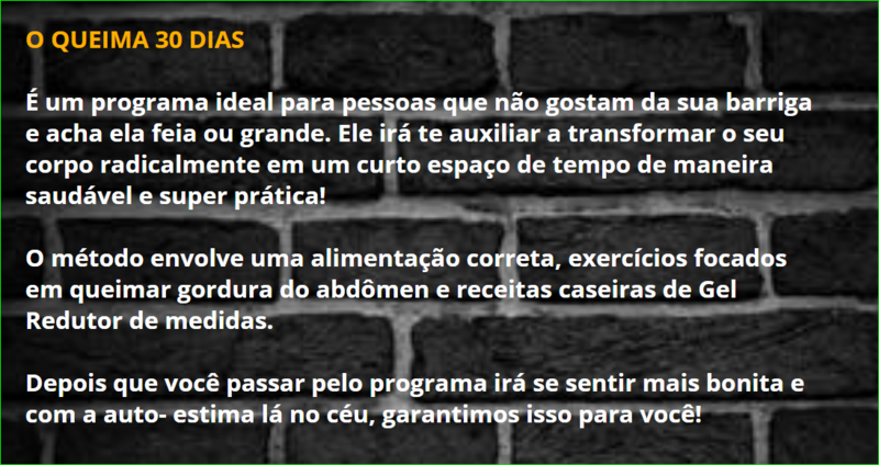 Queima de Gorduras na Barriga