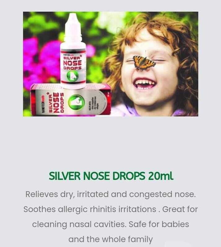 SILVER NOSE DROPS +TLOTSA cocoa jelly 125ml + Silver Throat Spray
