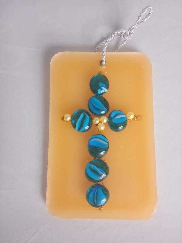 Decorative wax sachet, tablet, handmade