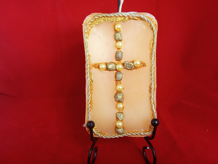 Unique, Candle,  handmade,14.5x9.5cm,