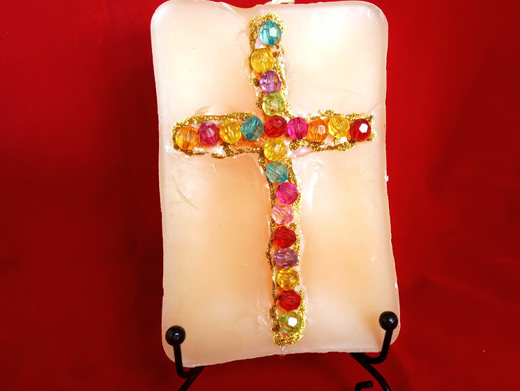 Candle, handmade,14.5x9.5cm