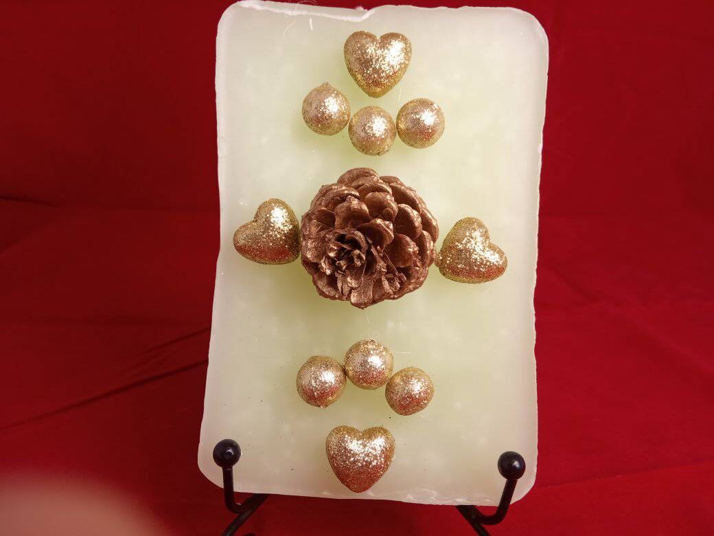 Decorative unique handmade candle