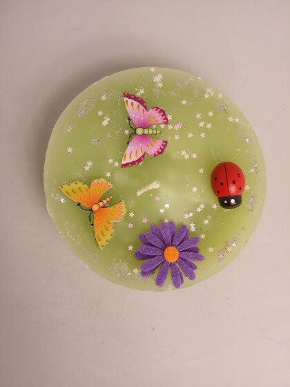 Decorative unique handmade candle