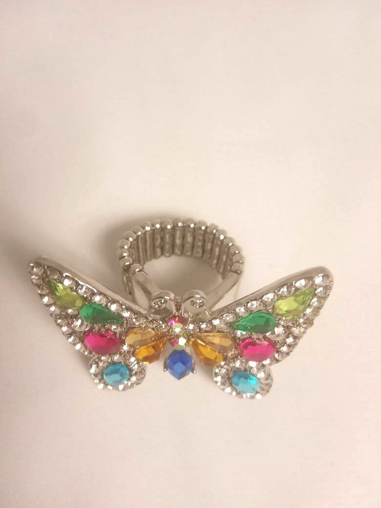 Big Ring, very impressive multicolored butterfly