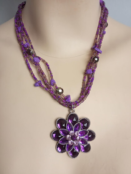 Necklace with earrings