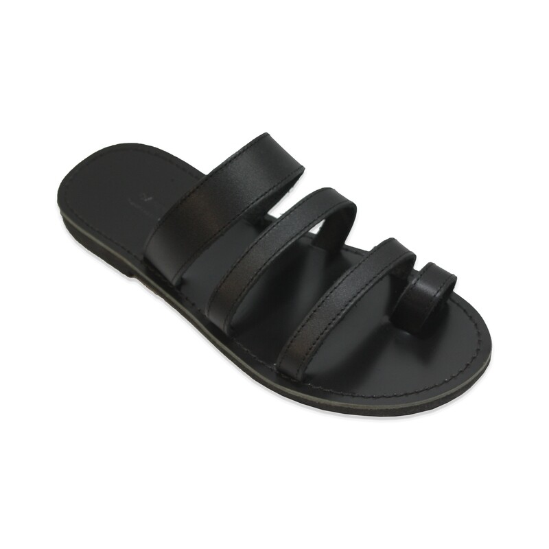 Leather men's sandals