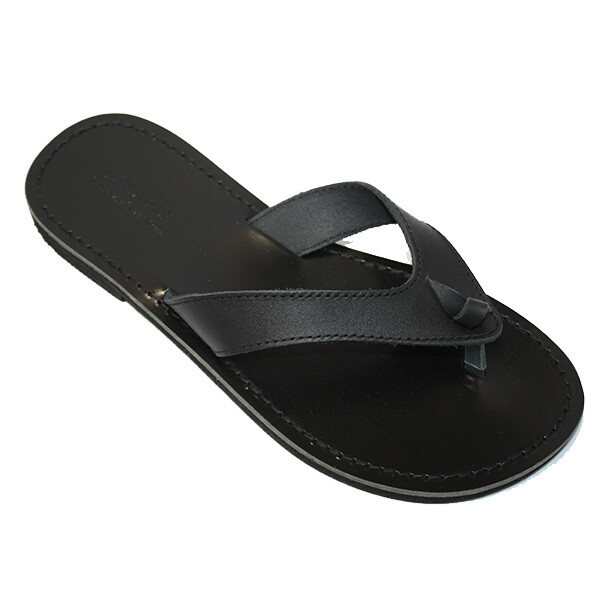 Leather men's sandals
