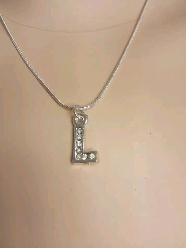 Necklace with alphabet charms
