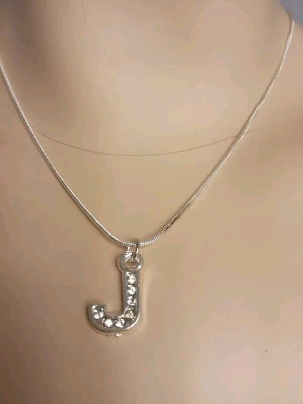 Necklace with alphabet charms
