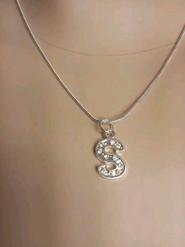 Necklace with alphabet charms