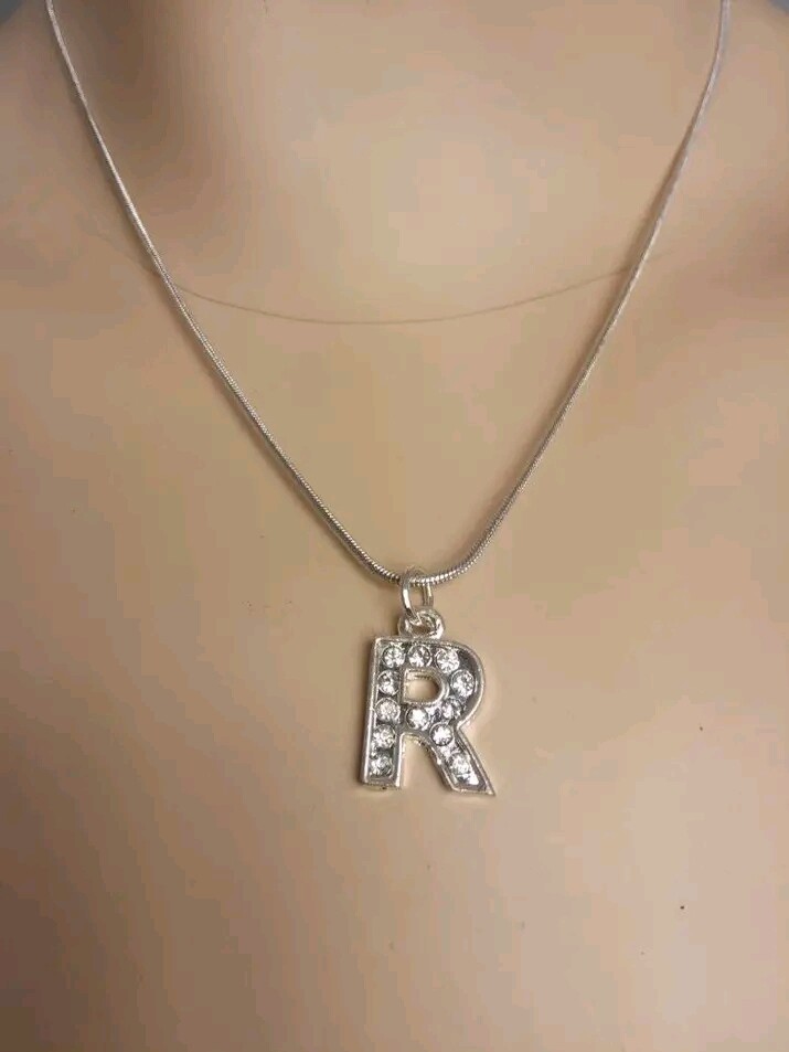Necklace with alphabet charms