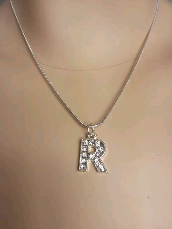 Necklace with alphabet charms