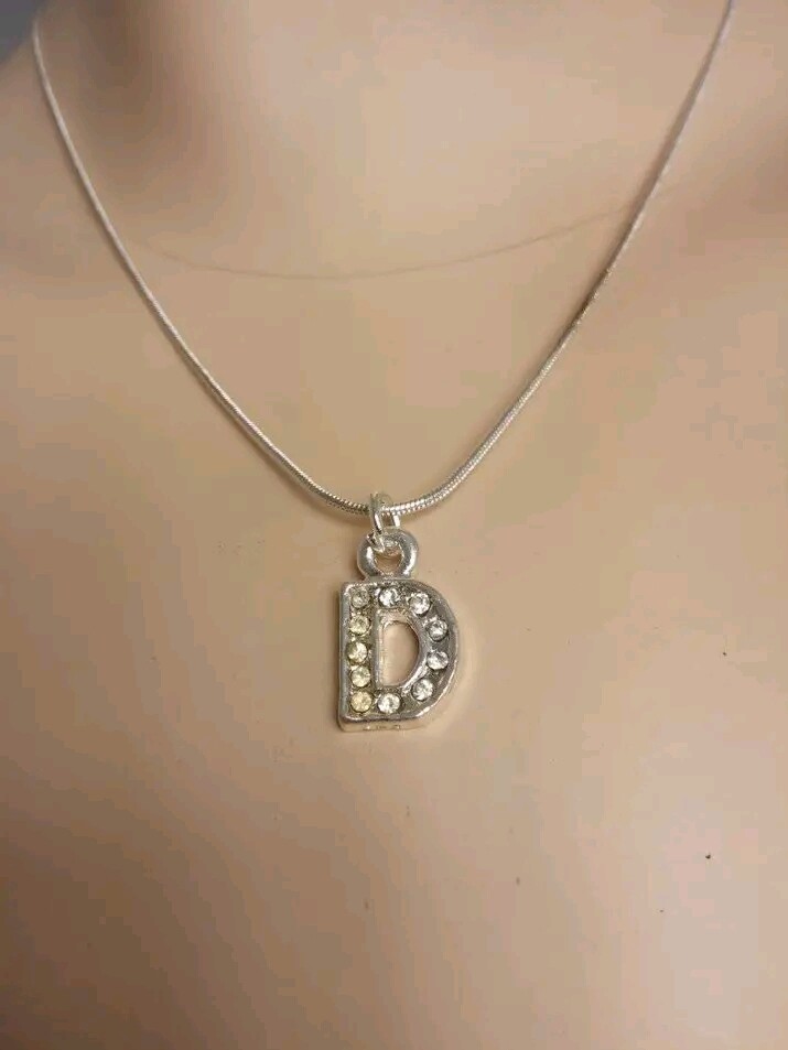Necklace with alphabet charms