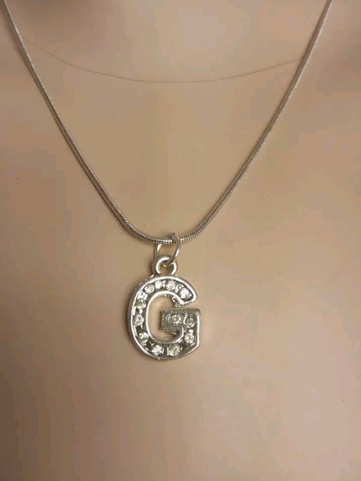 Necklace with alphabet charms