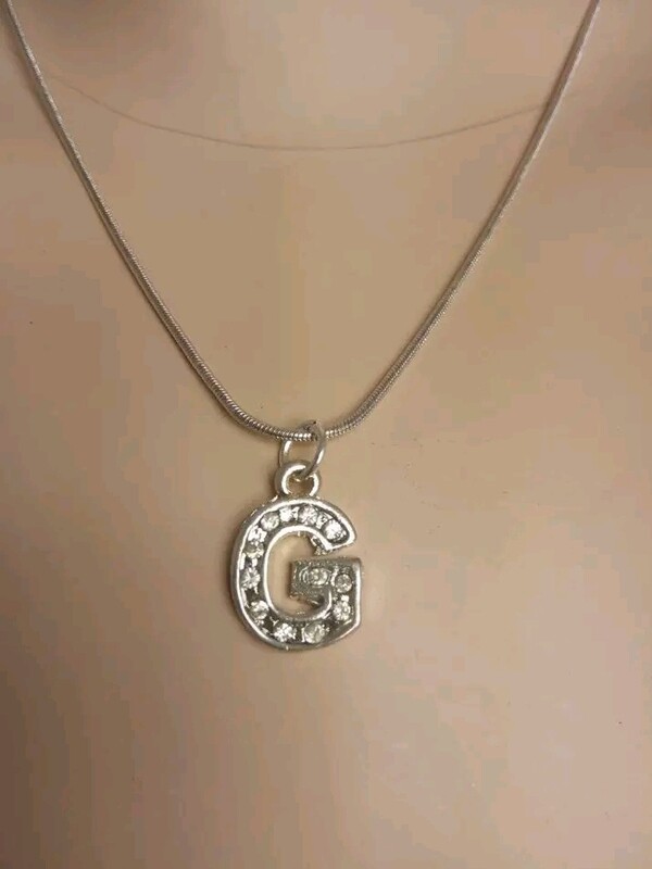 Necklace with alphabet charms