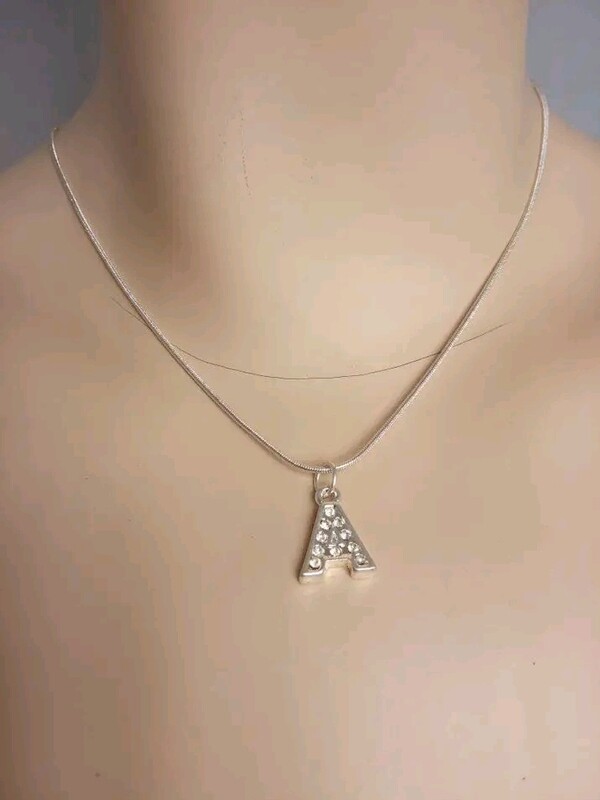 Necklace with alphabet charms
