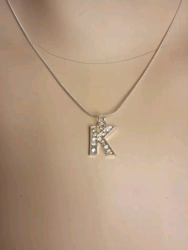 Necklace with alphabet charms