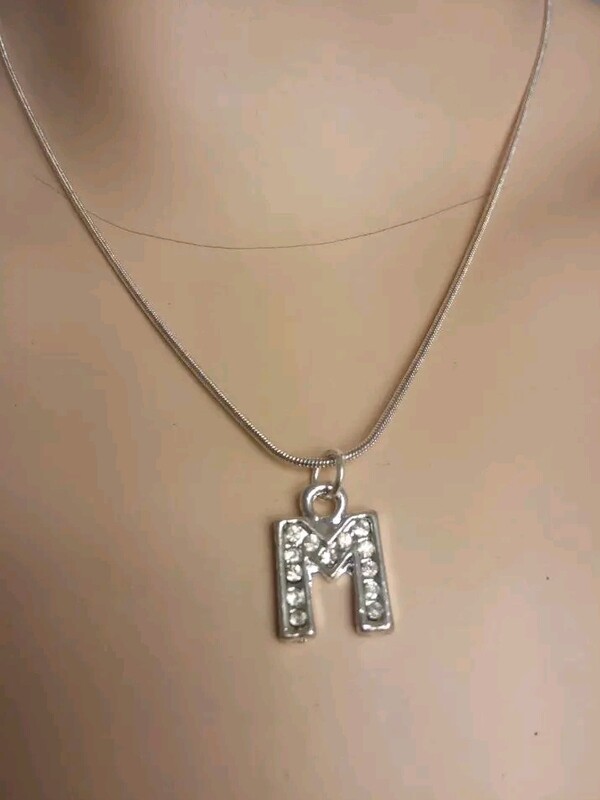 Necklace with alphabet charms