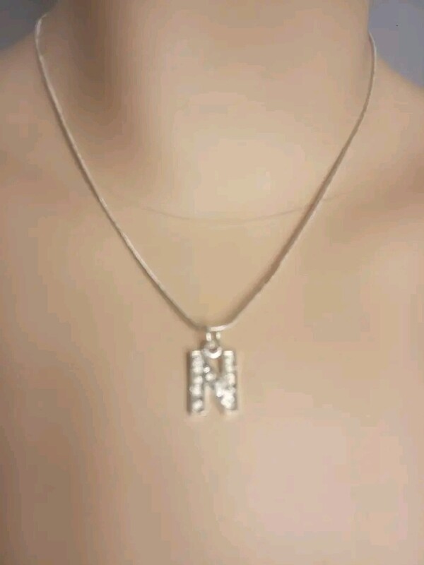 Necklace with alphabet charms