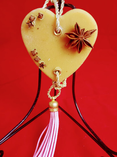 Pure Beeswax sachet, decorative, handmade, unique