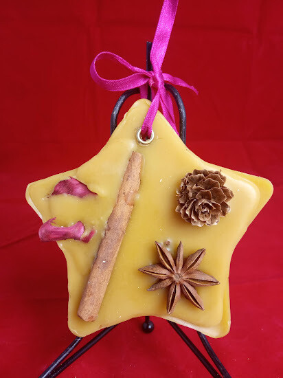 Pure Beeswax sachet, botanical, decorative, unique, handmade