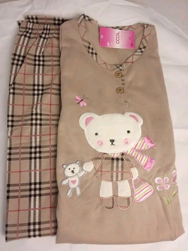 Cotton Women' s pajamas, flannel inside