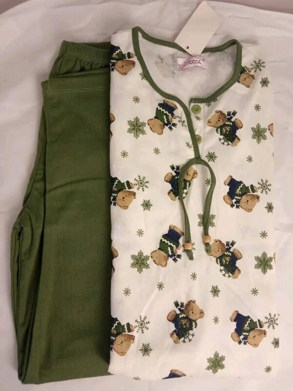 100% Cotton Women' s pajamas, Flannel inside