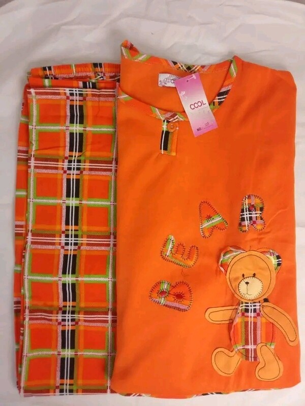 100% Cotton Women' s pajamas, flannel inside