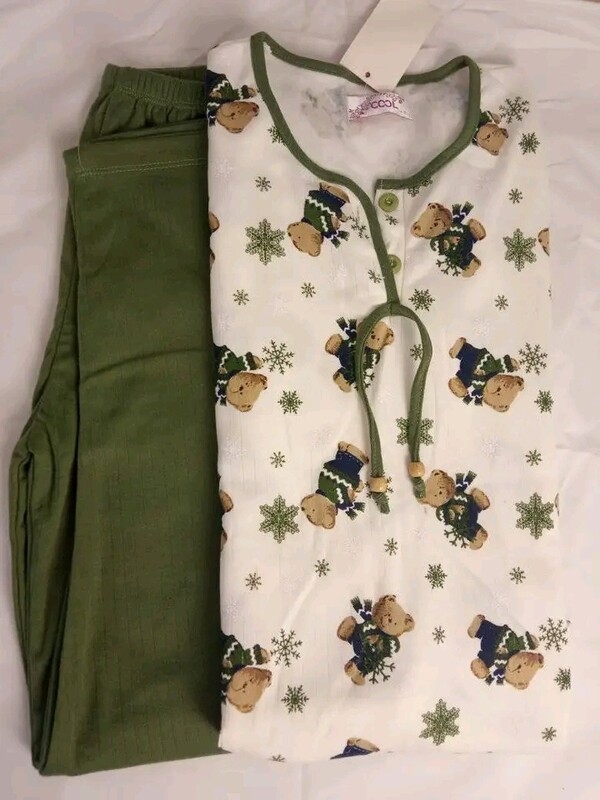 100% Cotton Women' s pajamas, Flannel inside
