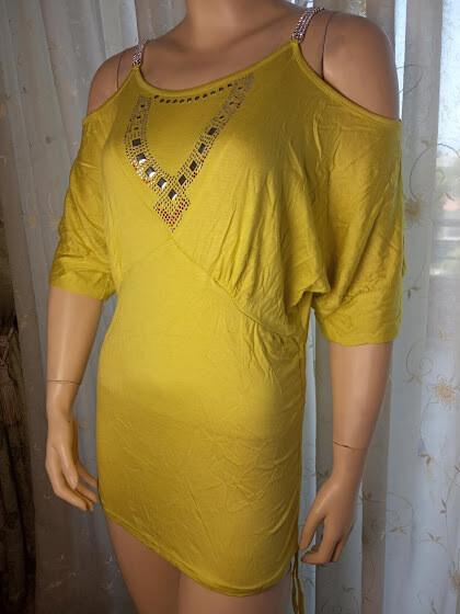 Mini dress-blouse
