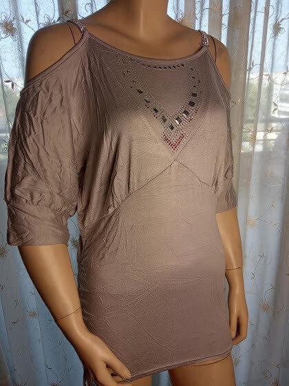Mini dress-blouse