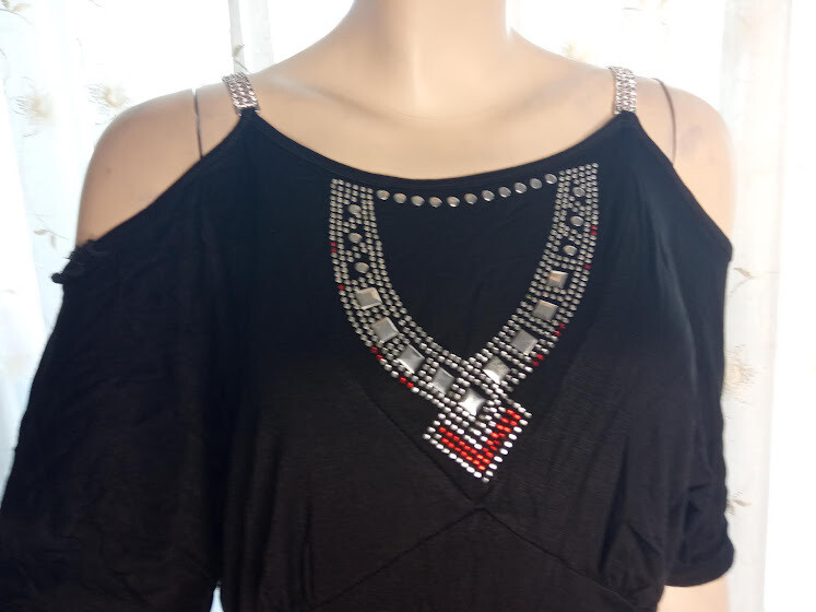 Mini dress-blouse