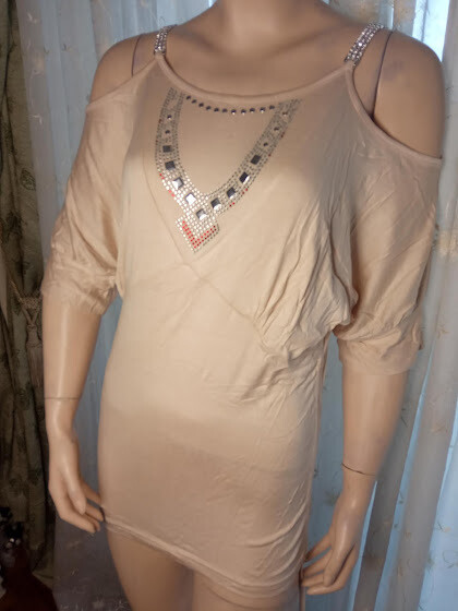 Mini dress-blouse
