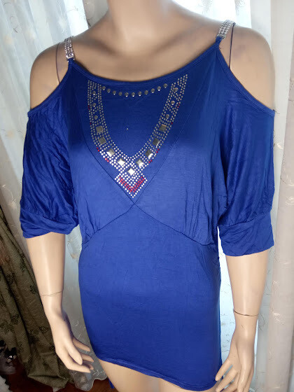 Mini dress-blouse