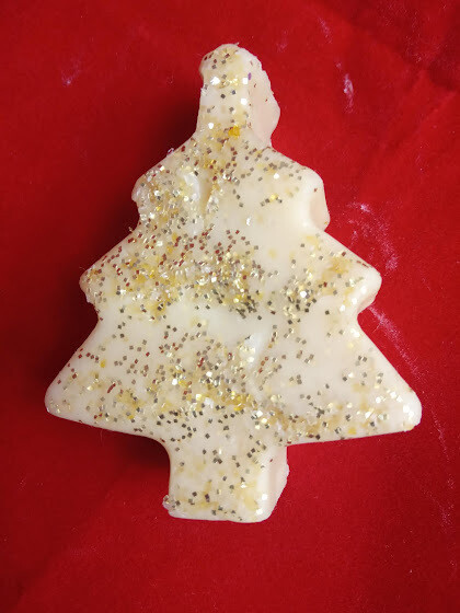 Beeswax melt-sachet with glitter
