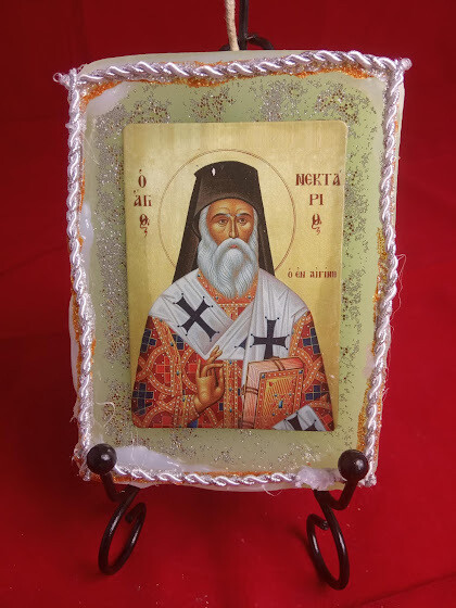 Unique, Candle, handmade, Saith Nectarios