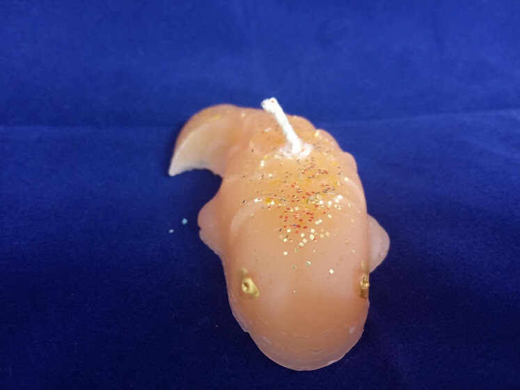 Golden fish handmade decorative candle