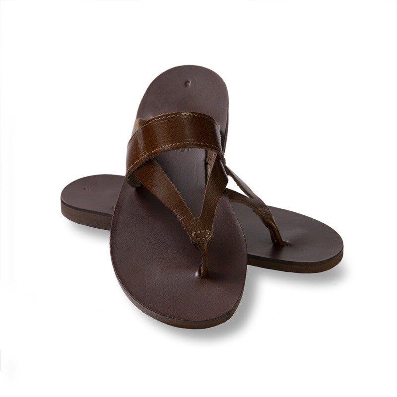 Leather men's sandals