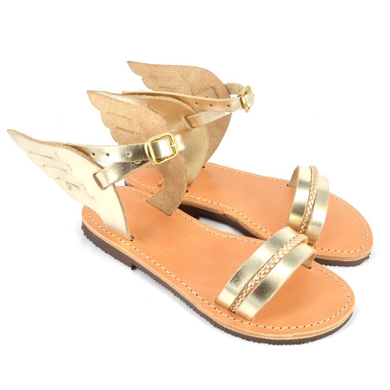 ​Woman's and girl' s handmade leather sandals, Icarus