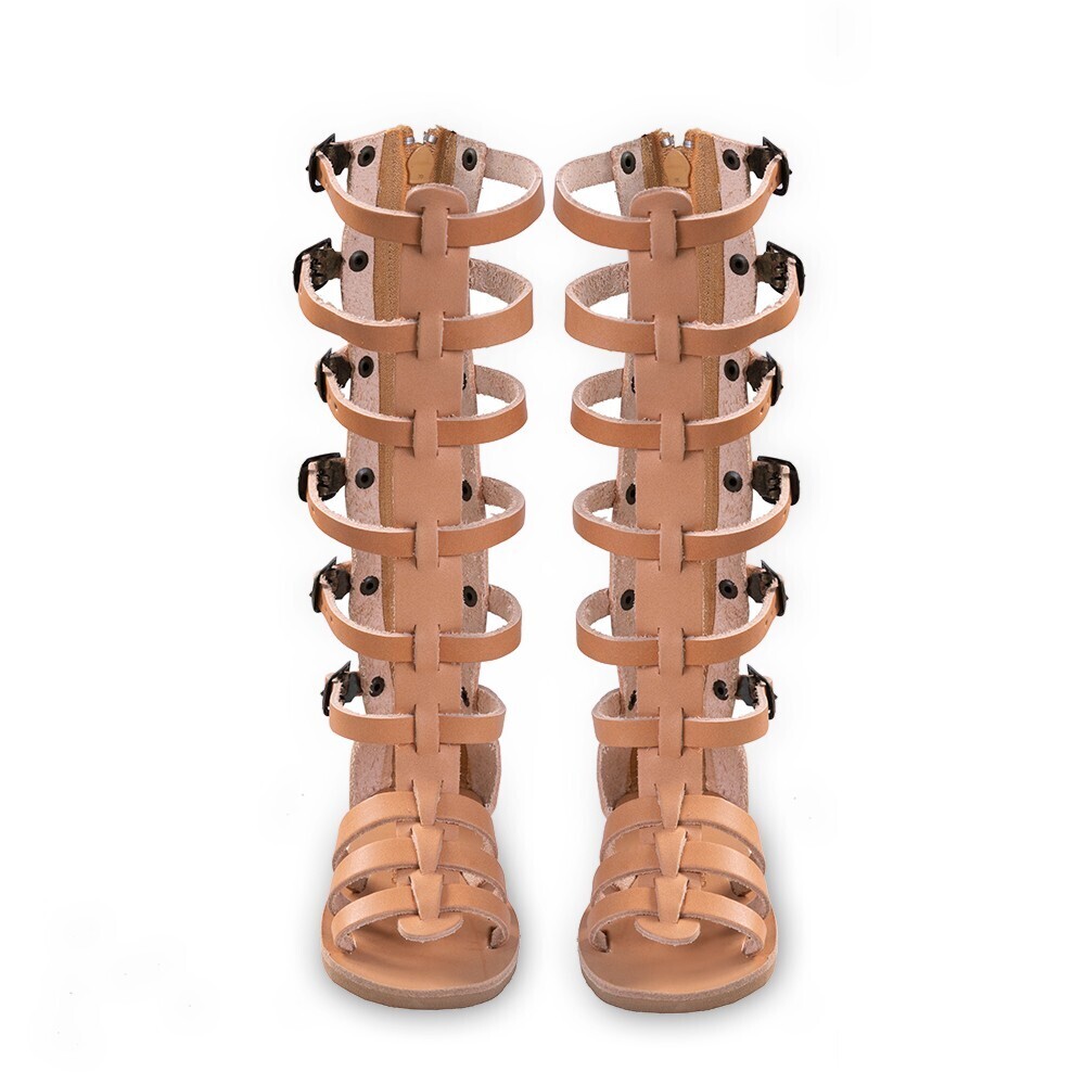 Natural leather handmade 
gladiator children's sandals