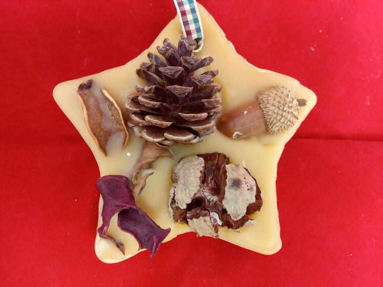 Pure Beeswax sachet, decorative, unique, botanical