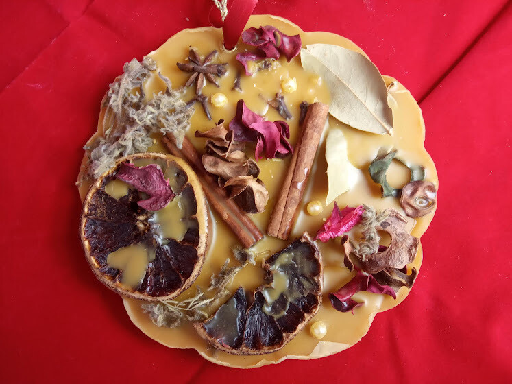 Pure Beeswax botanical decor, unique, handmade